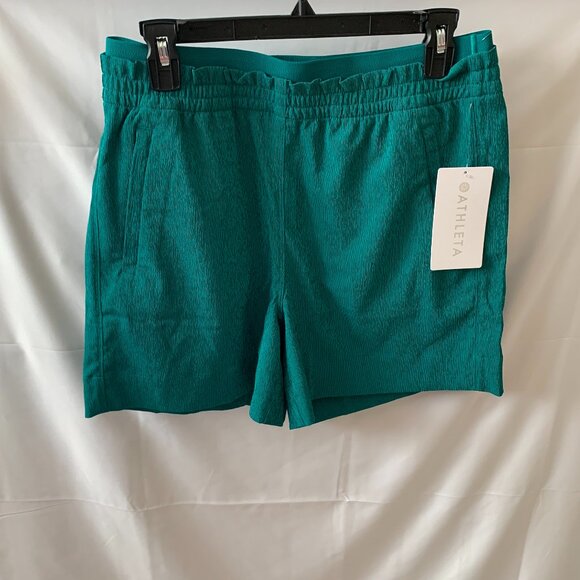 ATHLETA Echo Shorts in Emerald Green Sz 12 - Picture 1 of 3